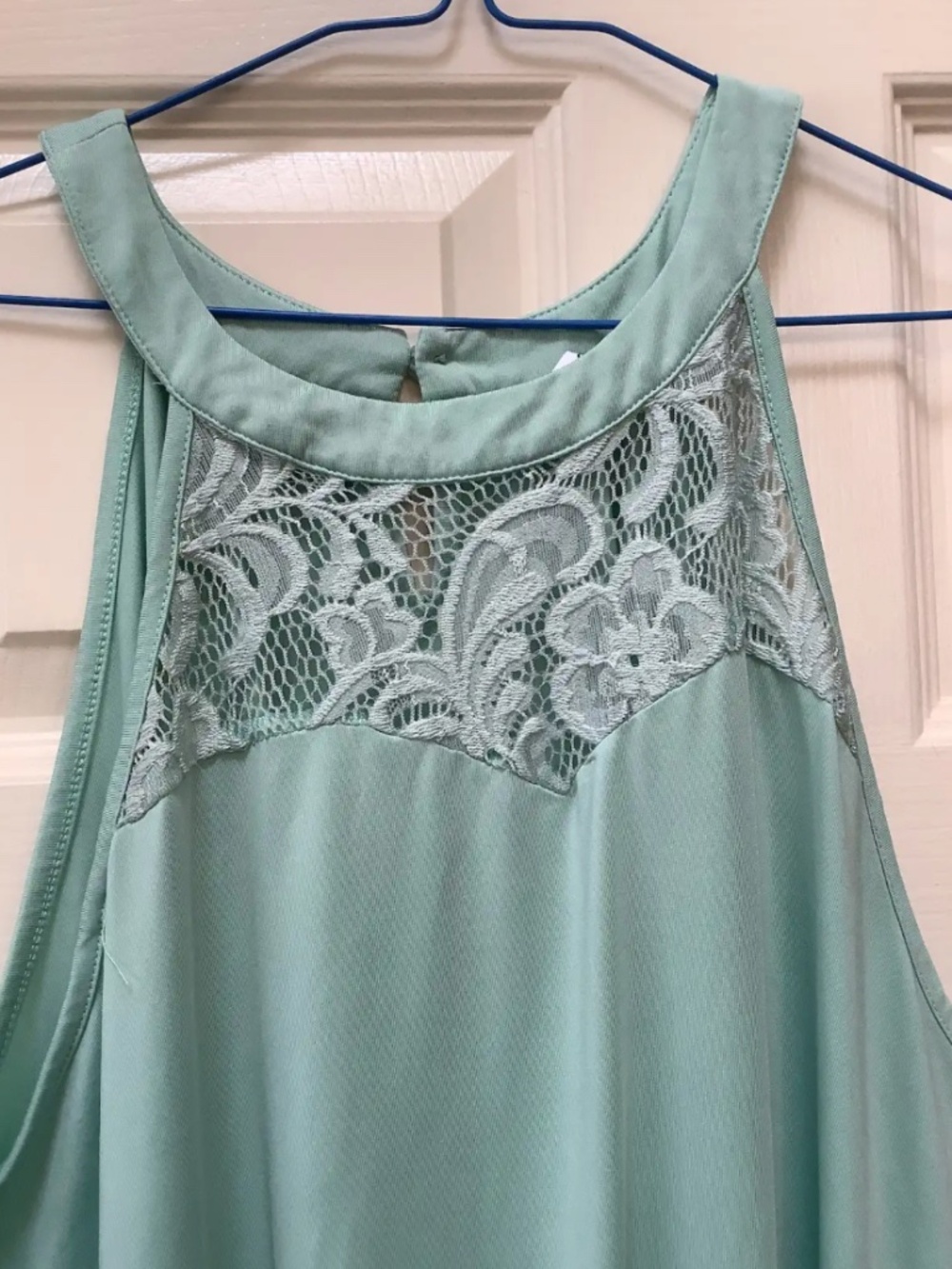 Large Sea Green Sleeveless Dress